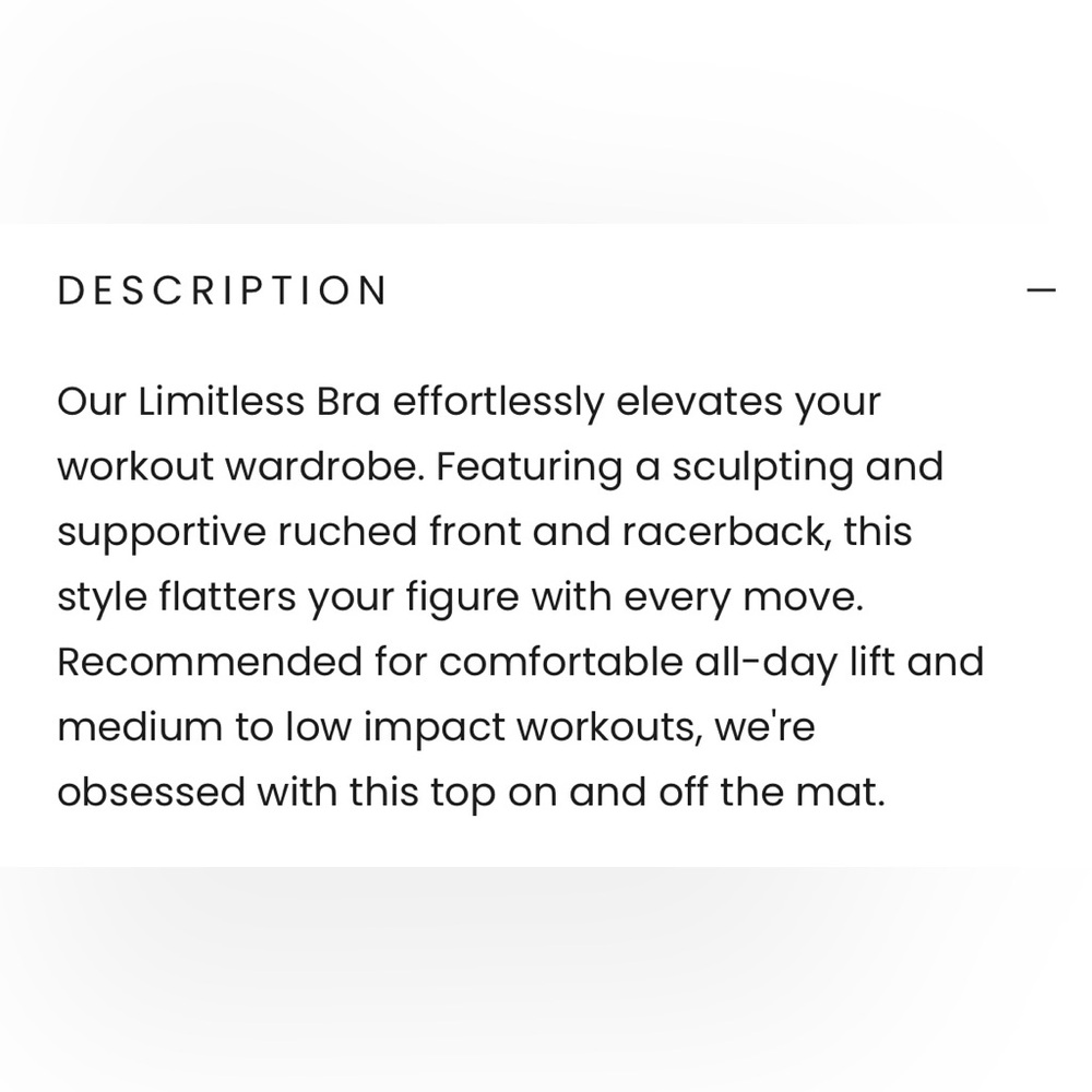 Noli Limitless racer back long line bra Size M - Picture 7 of 8